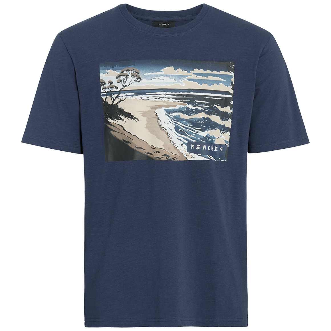 Heren-T-shirt met grote opdruk