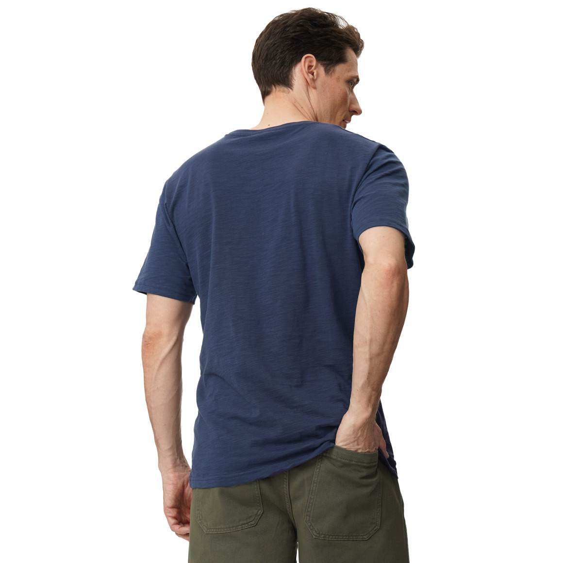 Heren-T-shirt met grote opdruk