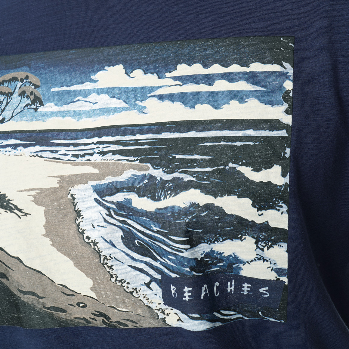 Heren-T-shirt met grote opdruk