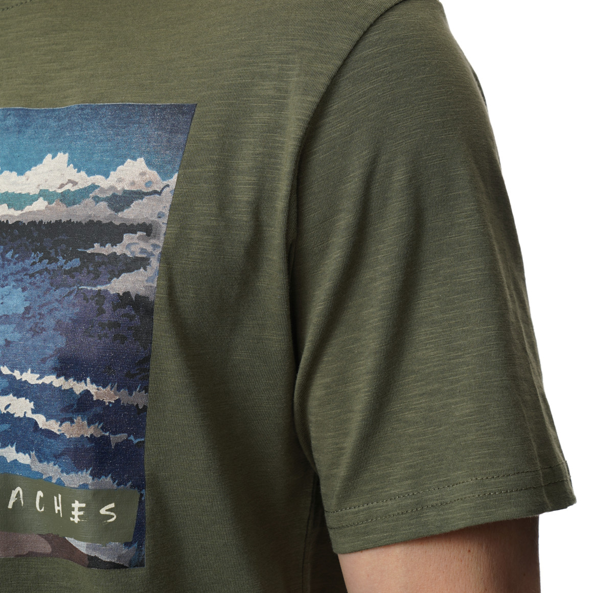 Heren-T-shirt met grote print