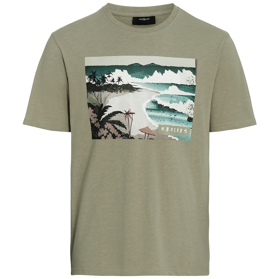 Heren-T-shirt met grote print