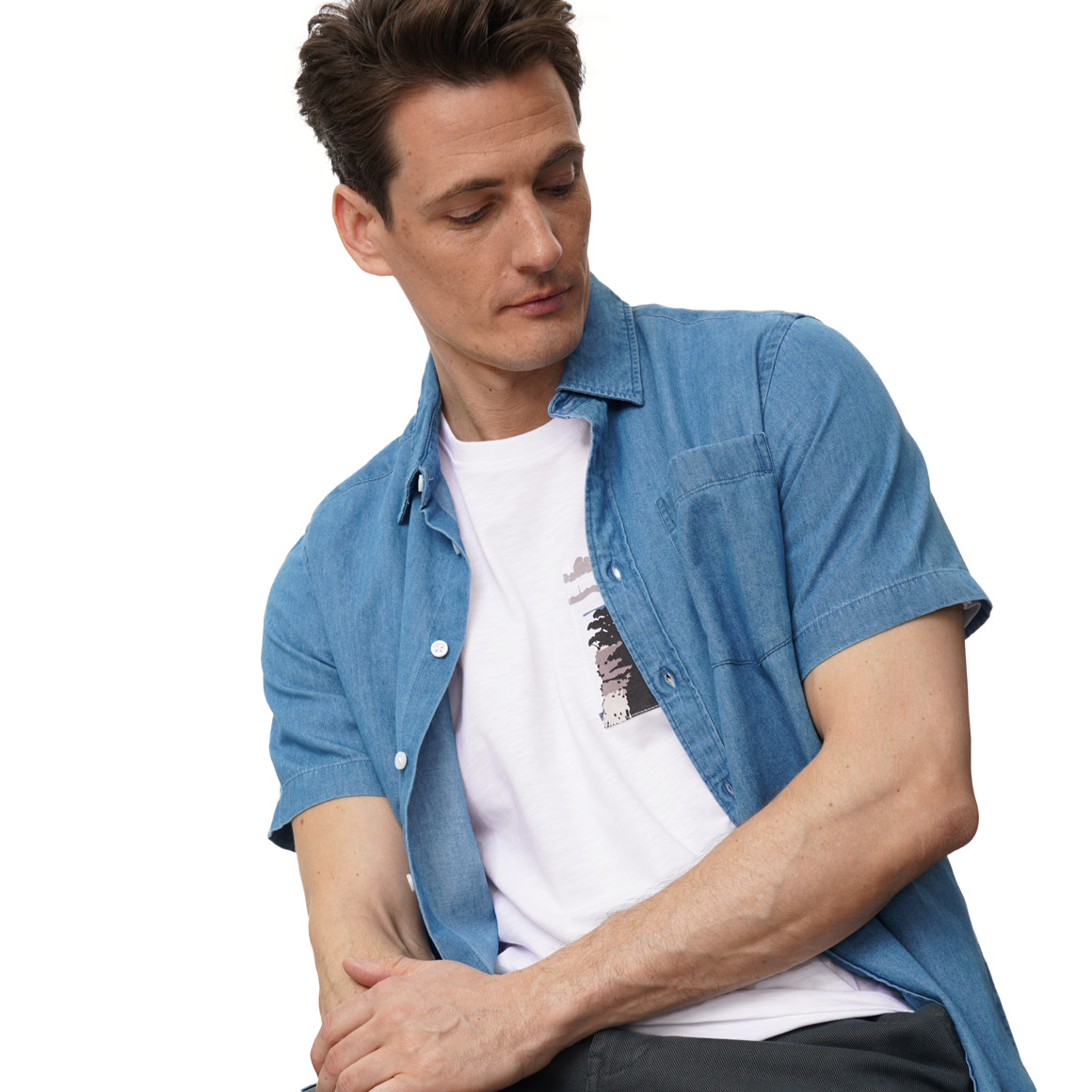 Herren T-Shirt mit Rückenprint