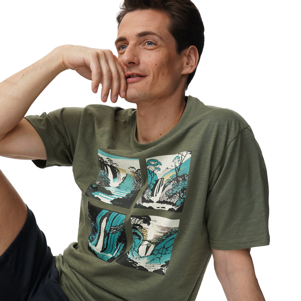 Heren T-shirt met print