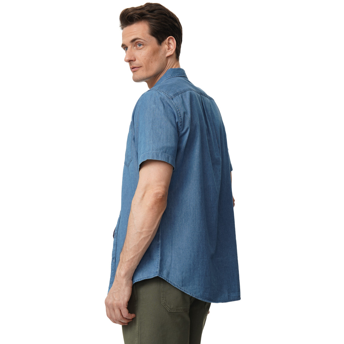 Herren Hemd in Jeans-Optik