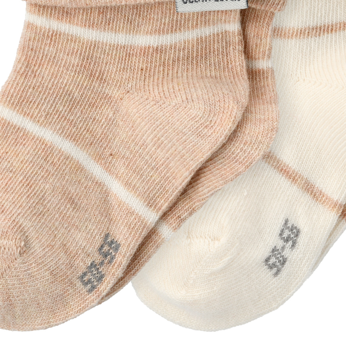 2 Paar Newborn Socken mit Umschlagbündchen