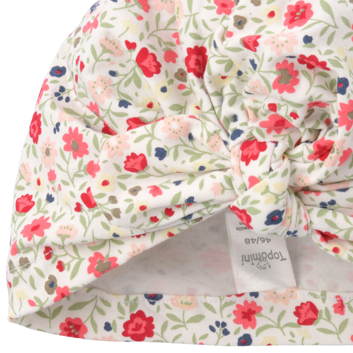 Baby Turban-Mütze mit Blumen-Allover