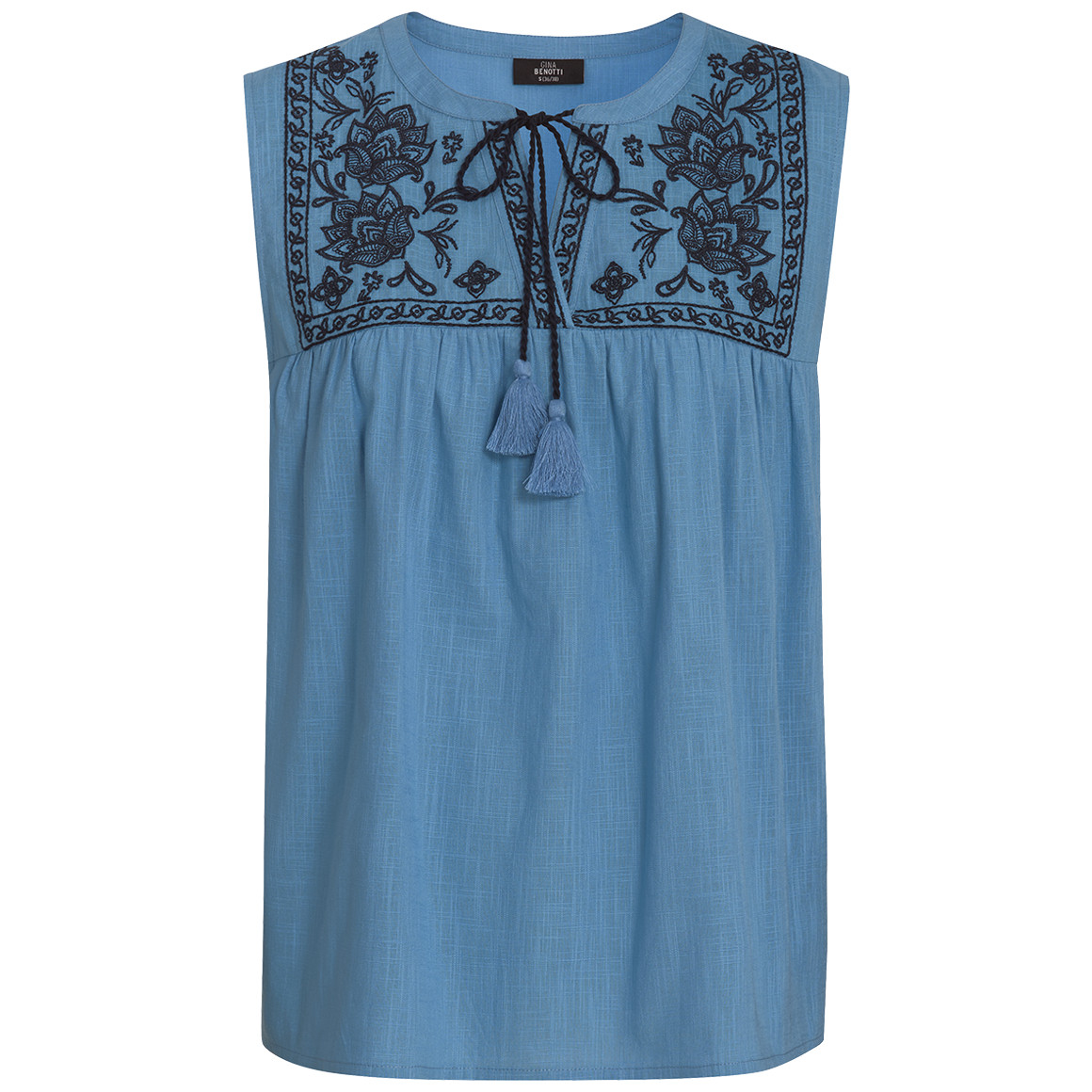 Damen Blusentop mit Stickerei