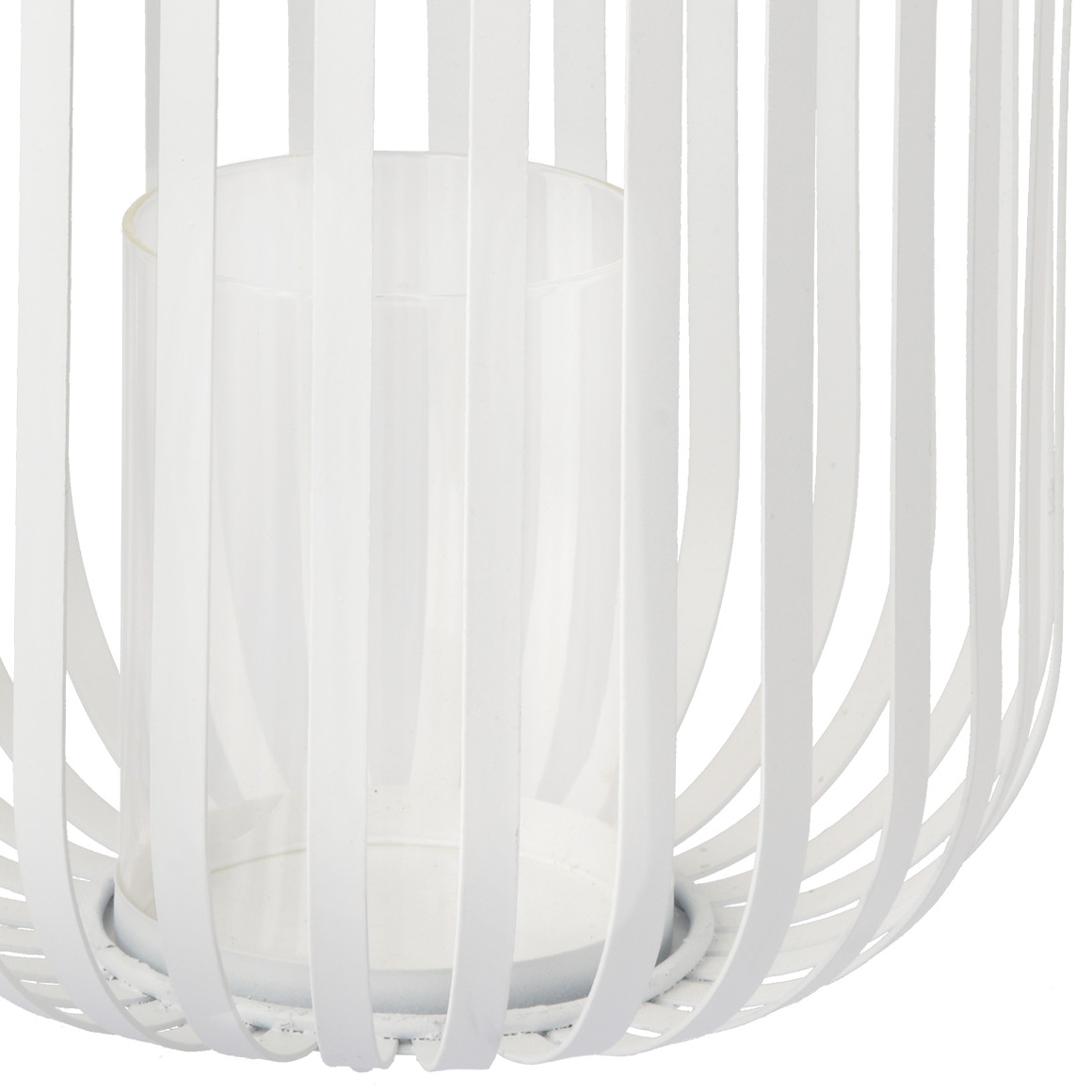 Großes Windlicht aus Metall