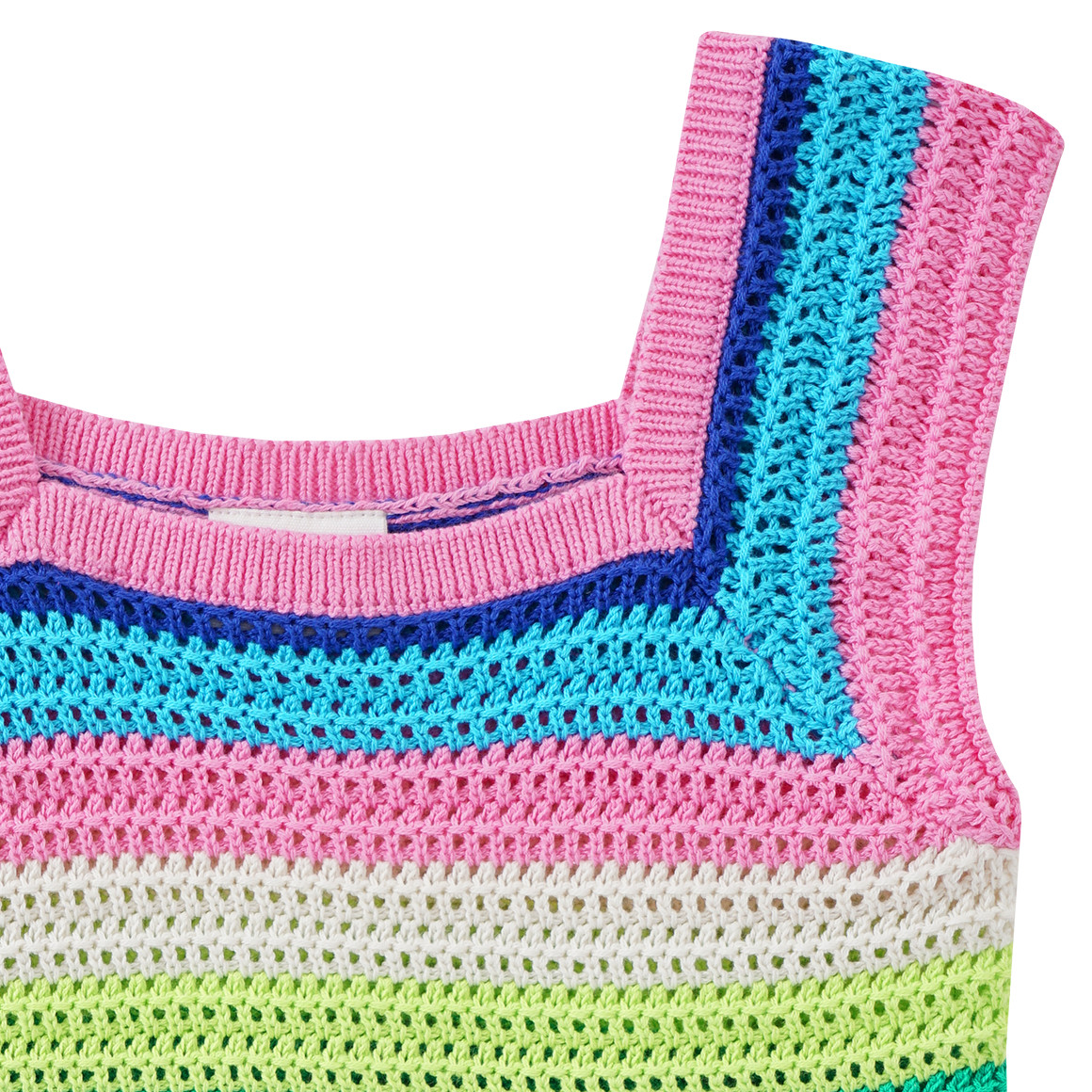 Mädchen Häkeltop mit bunten Streifen