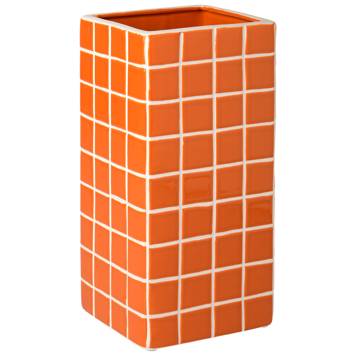 Vase mit Kachel-Muster