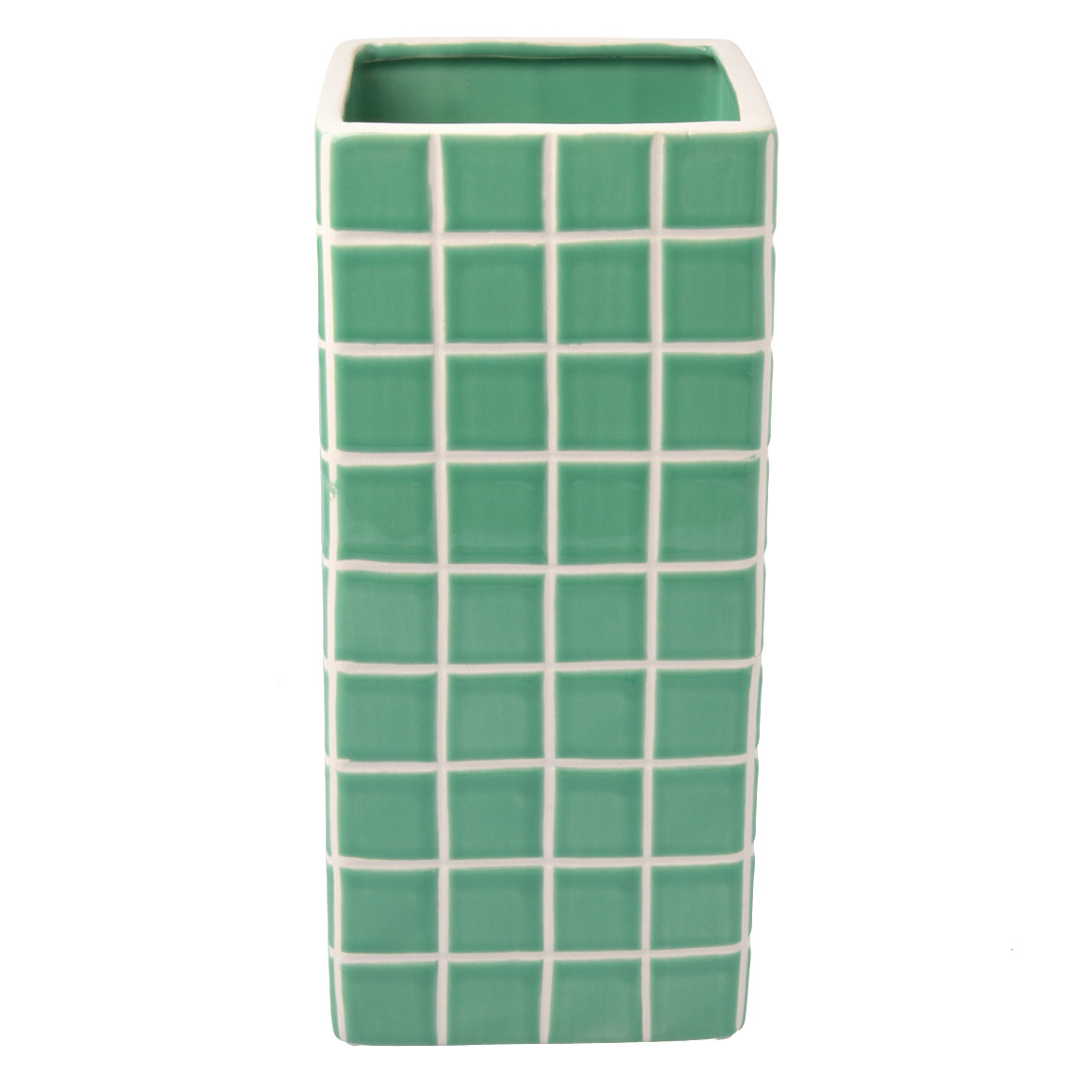 Vase mit Kachel-Muster