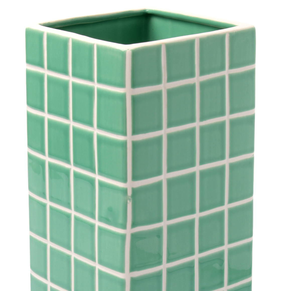 Vase mit Kachel-Muster