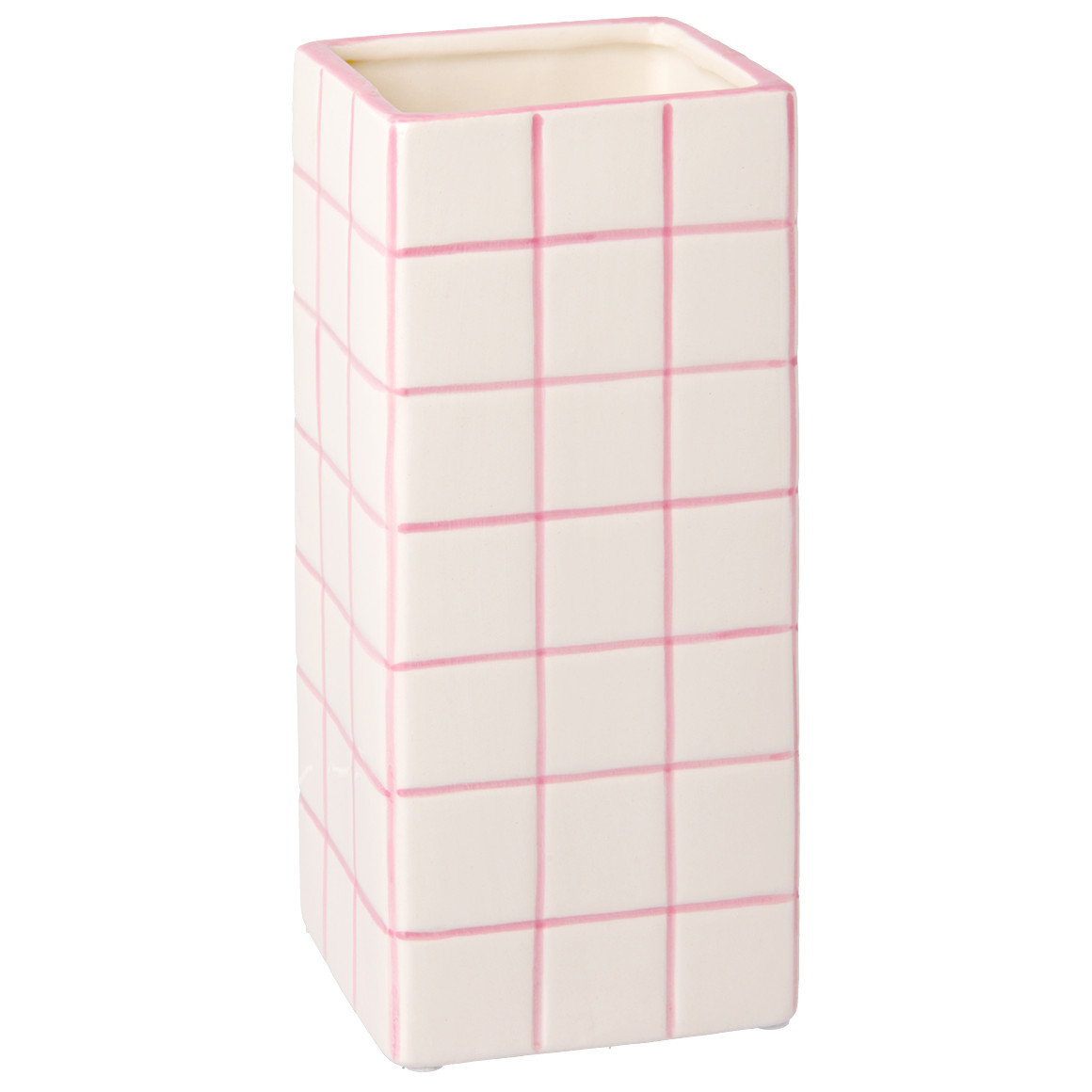 Vaas in betegelde look