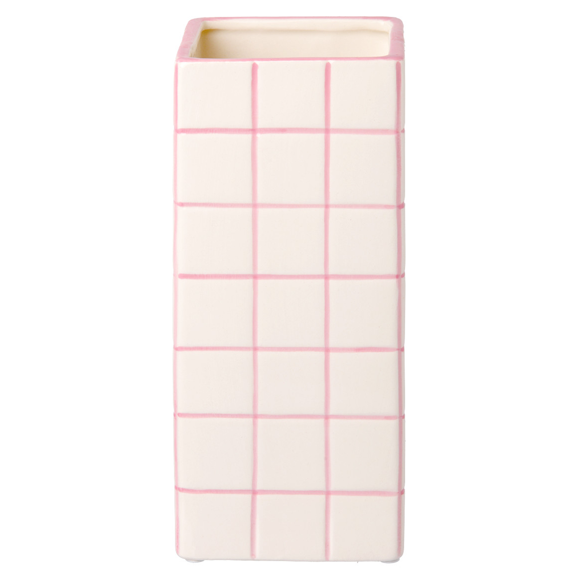 Vaas in betegelde look