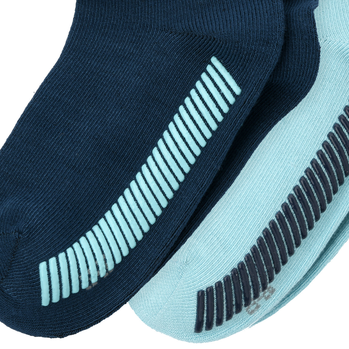 2 Paar Jungen Sneaker-Socken mit ABS-Sohle