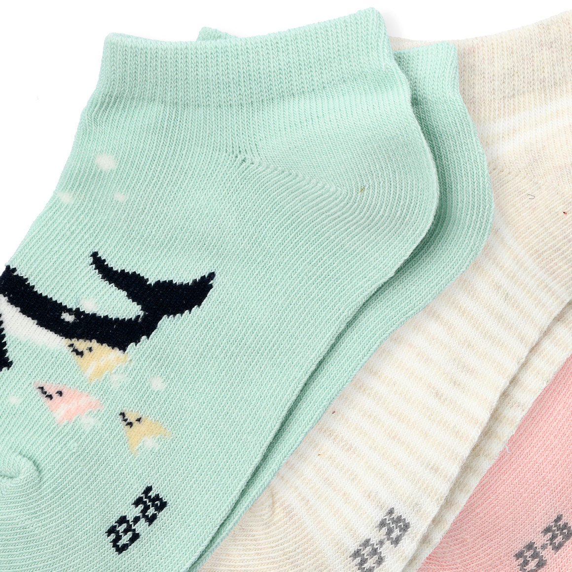 3 Paar Mädchen Sneaker-Socken im Set