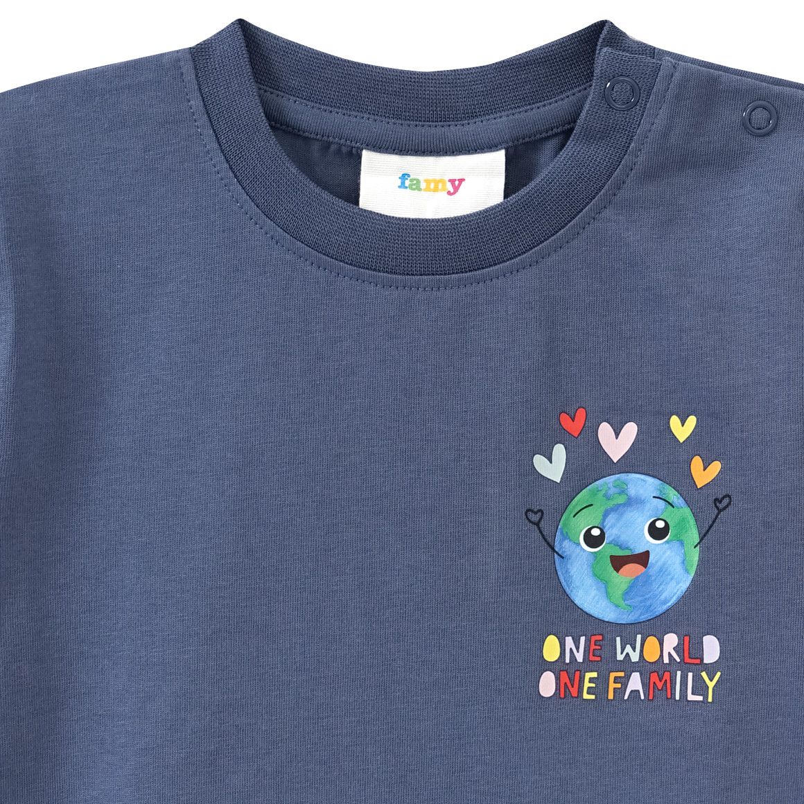 Baby T-shirt met tekstprint