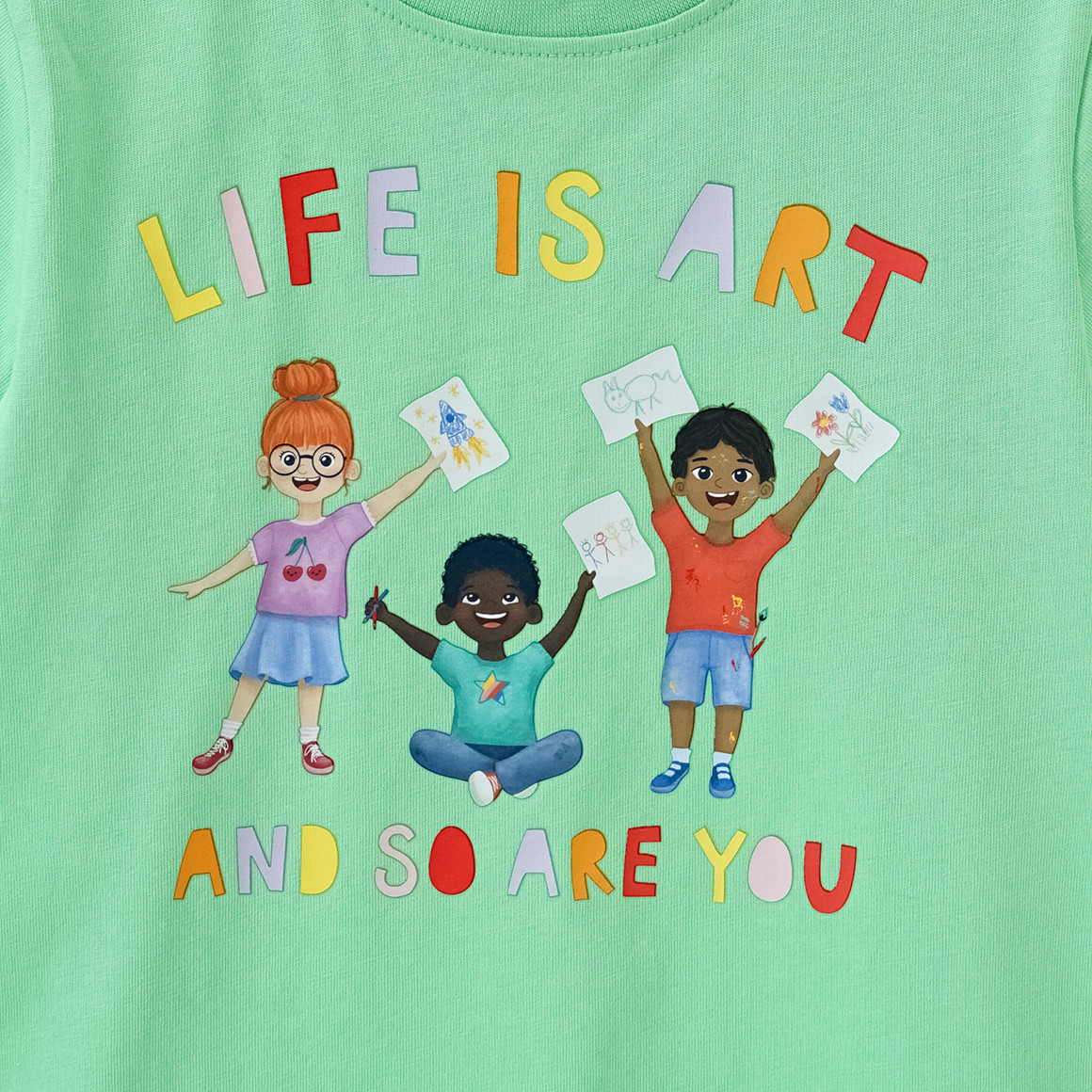 Baby T-Shirt mit Message-Print