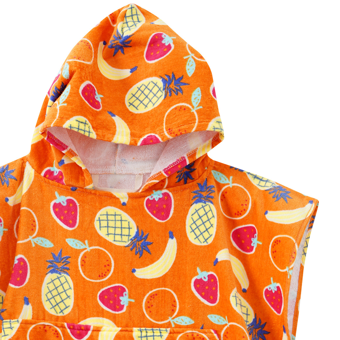 Kinder Badeponcho mit Allover-Print