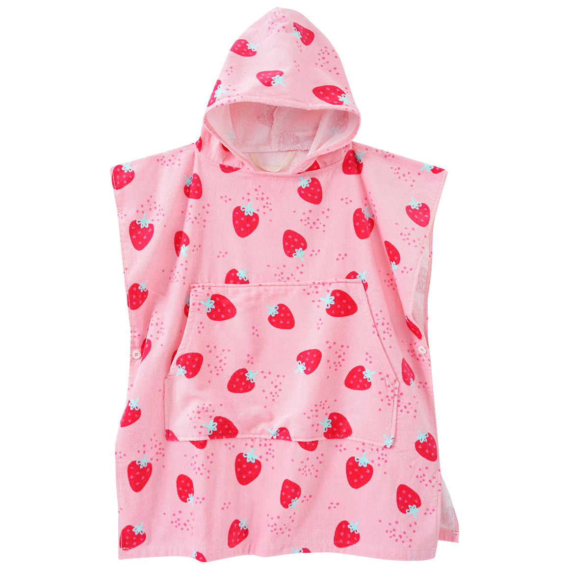 Kinder Badeponcho mit Allover-Print
