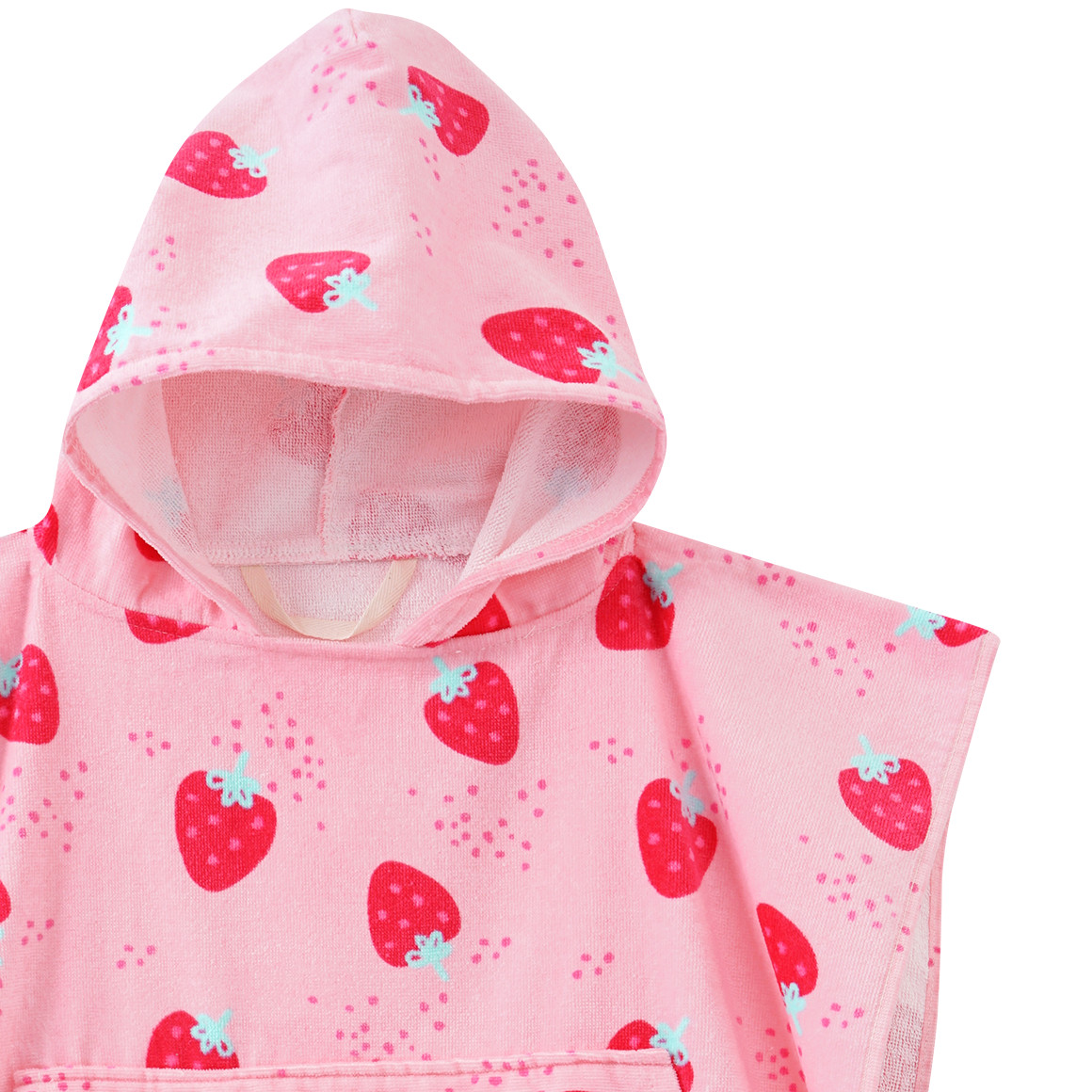 Kinder Badeponcho mit Allover-Print