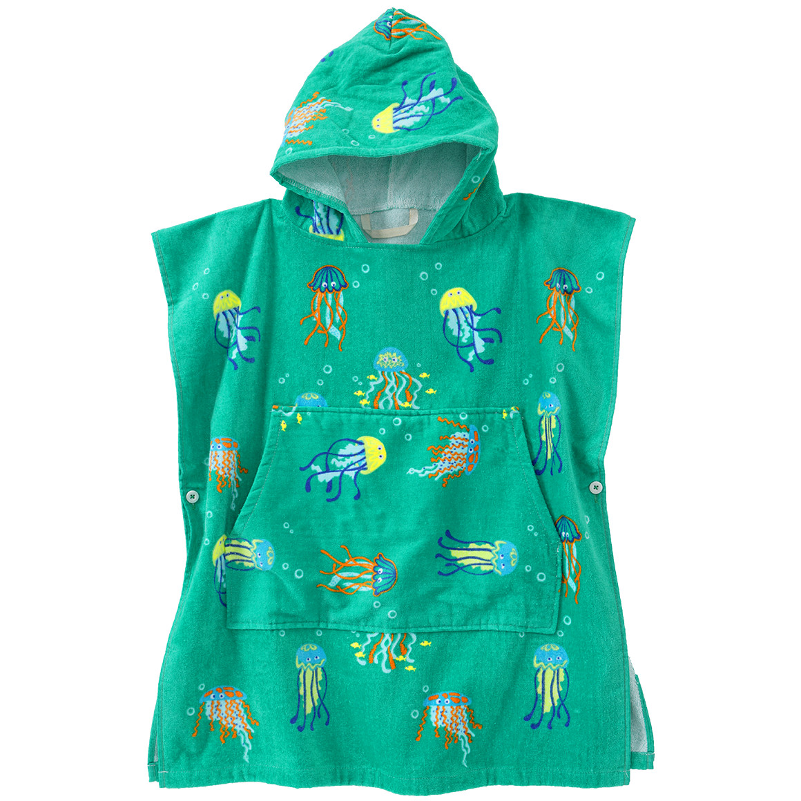 Kinder Badeponcho mit Allover-Print