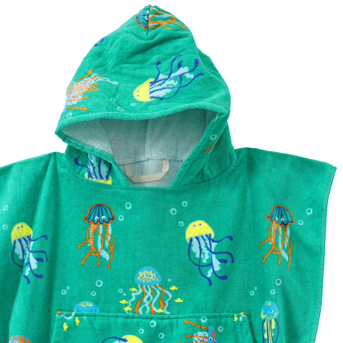 Kinder Badeponcho mit Allover-Print