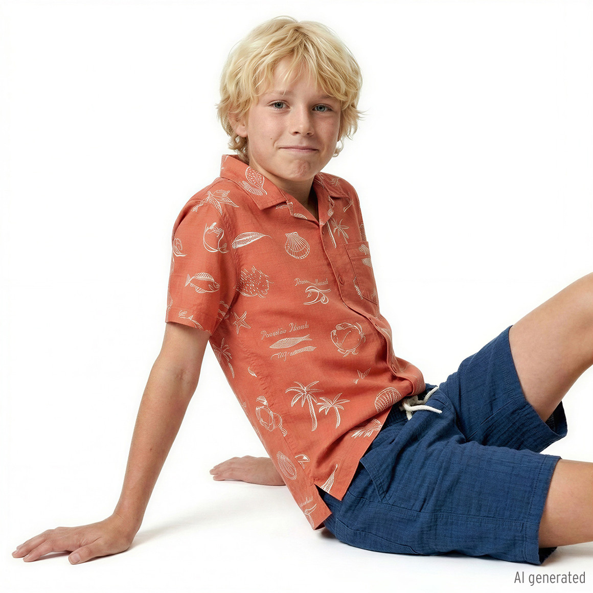 Jungen Hemd aus Viskose