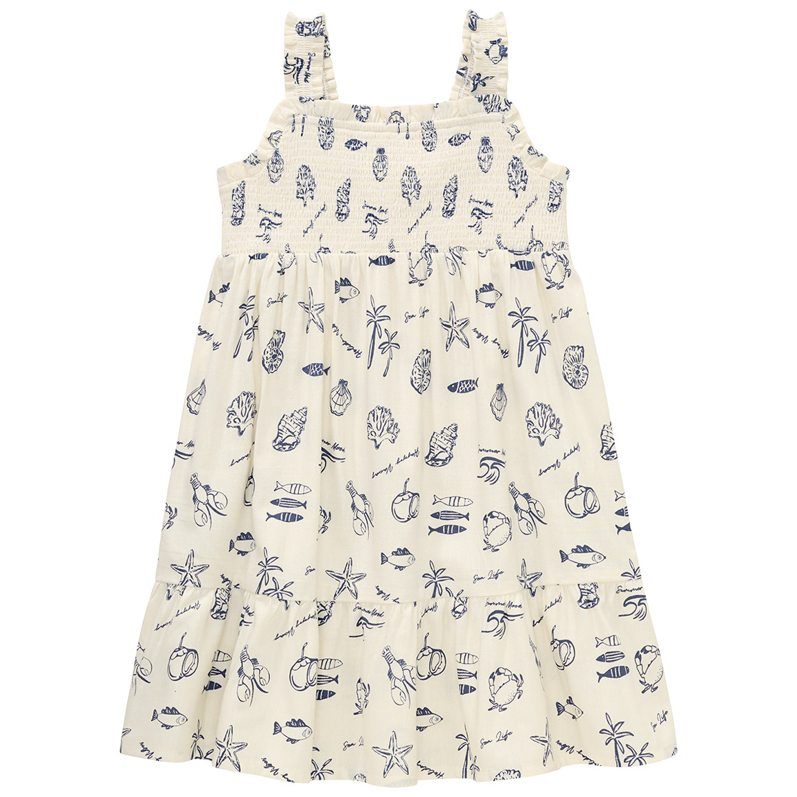 Mädchen Kleid mit Allover-Print