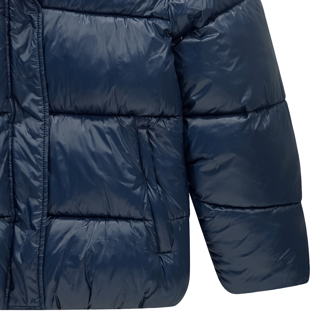 Mädchen Winterjacke in glänzender Optik