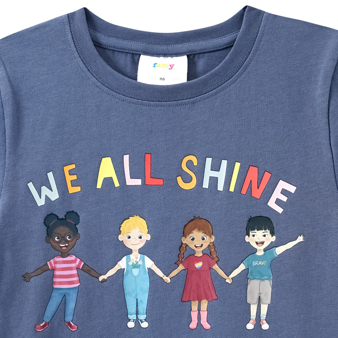 Kinder T-Shirt mit Message-Print