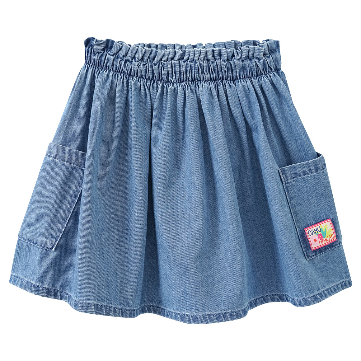 Mädchen Rock in Denim-Optik