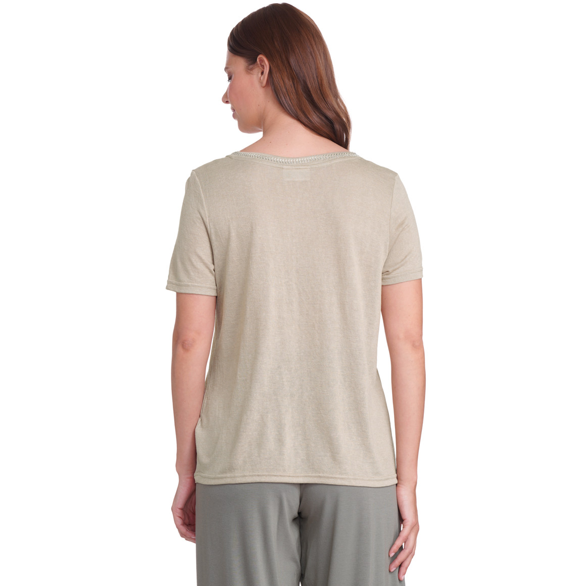 Dames T-shirt met effectgaren