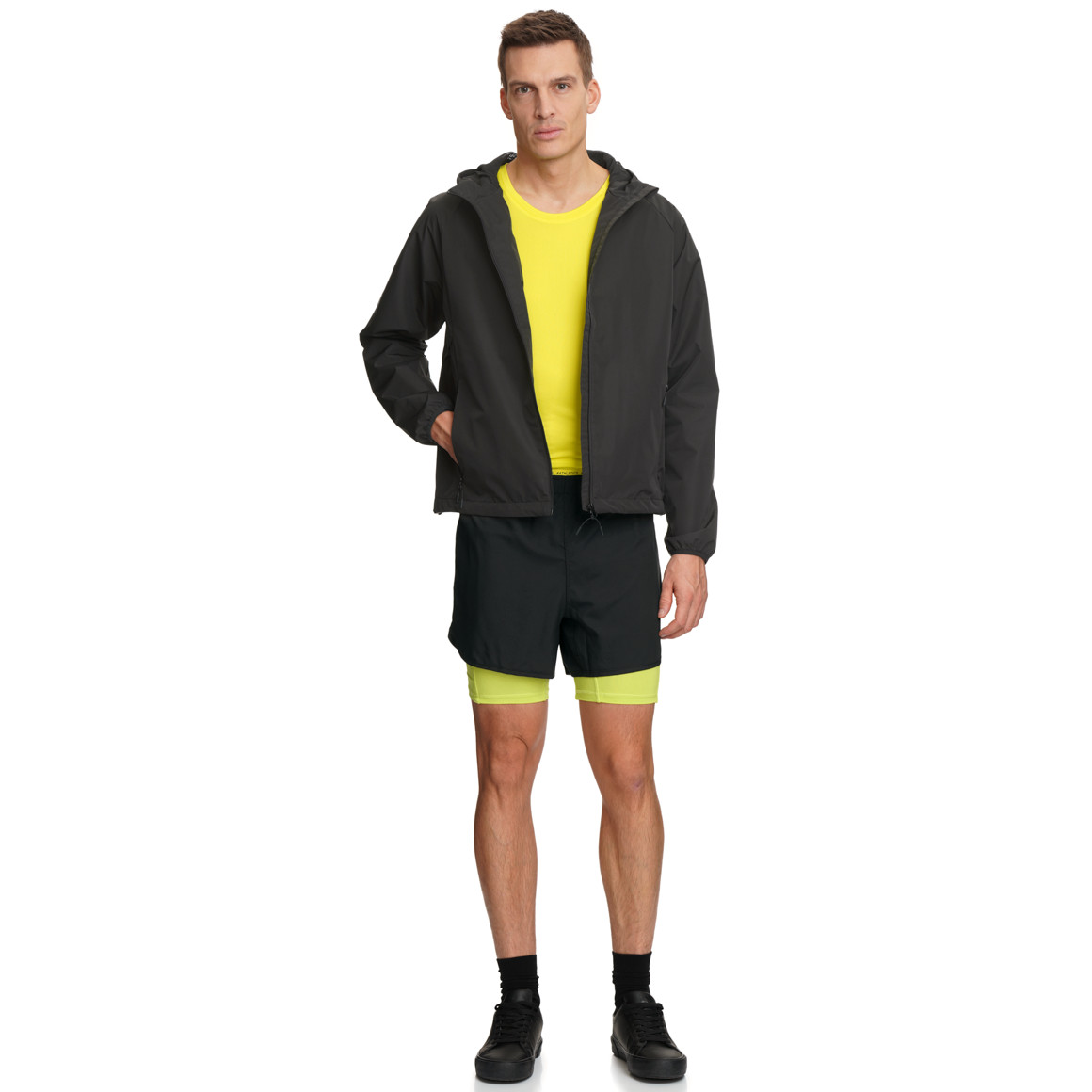 Herren Sport-Shorts zweilagig
