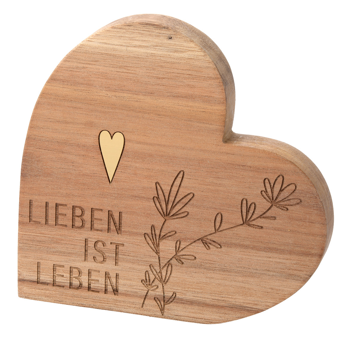 Deko-Aufsteller Herz mit Spruch