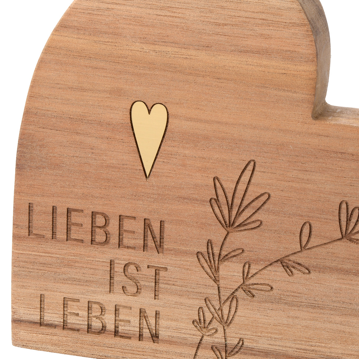 Deko-Aufsteller Herz mit Spruch