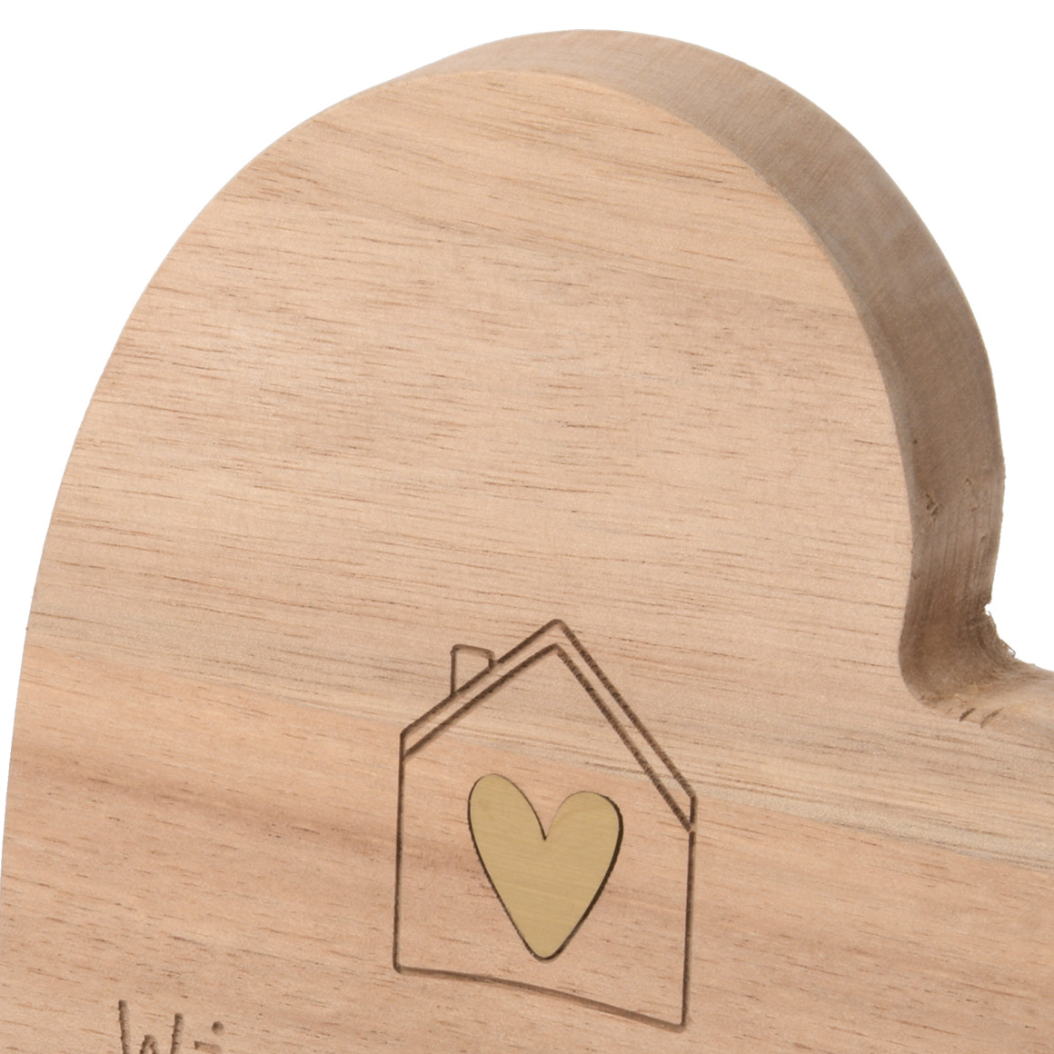 Deko-Aufsteller Herz mit Spruch