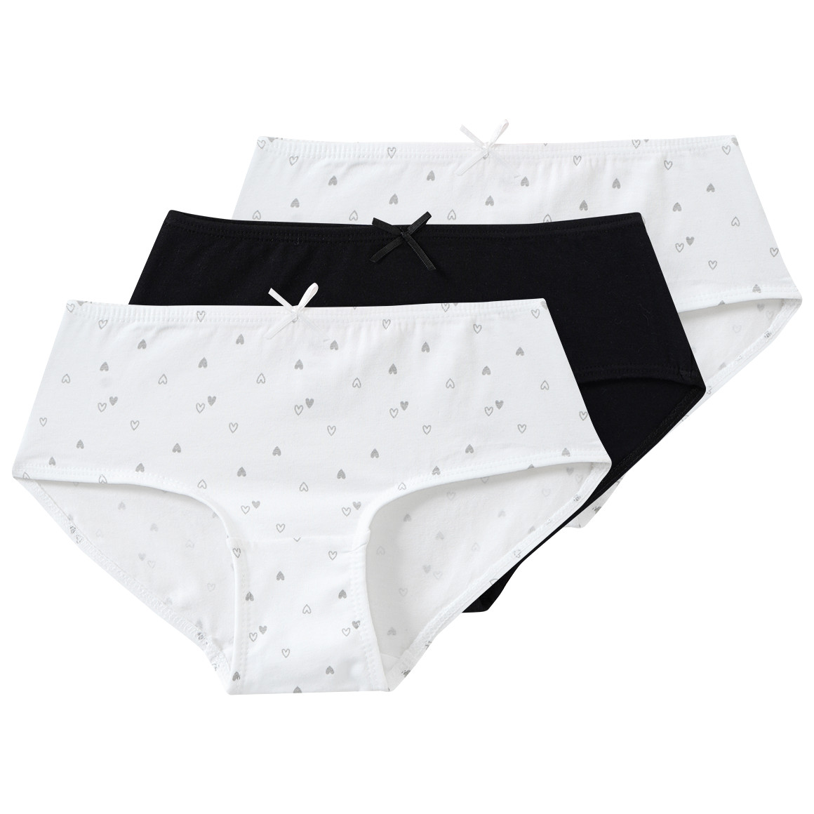 3 Mädchen Slips mit Bio-Baumwolle