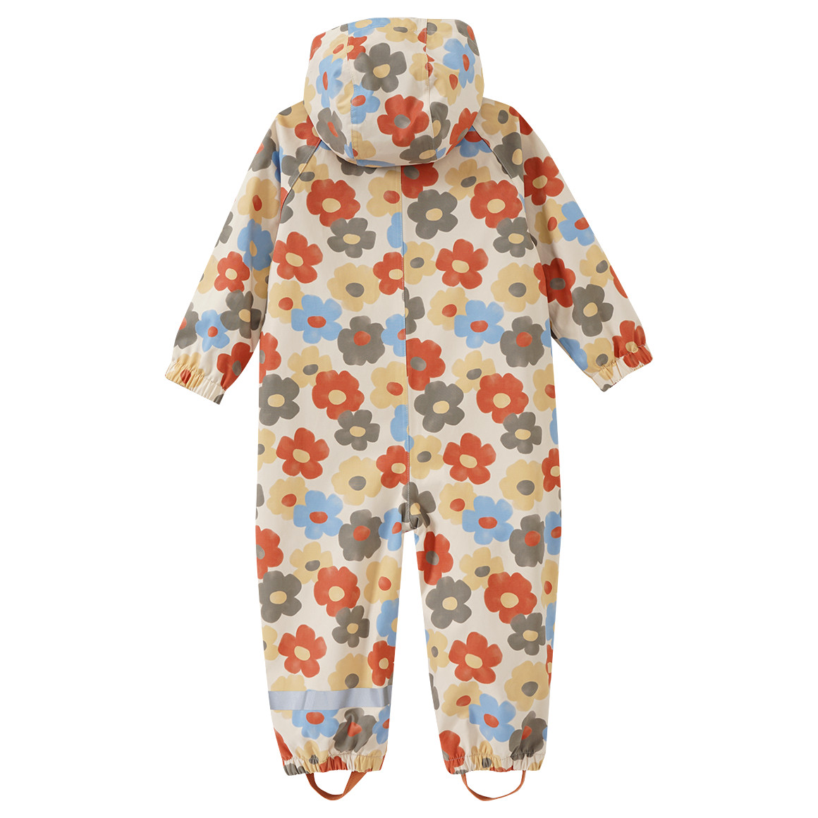 Baby regenpak met bloemen