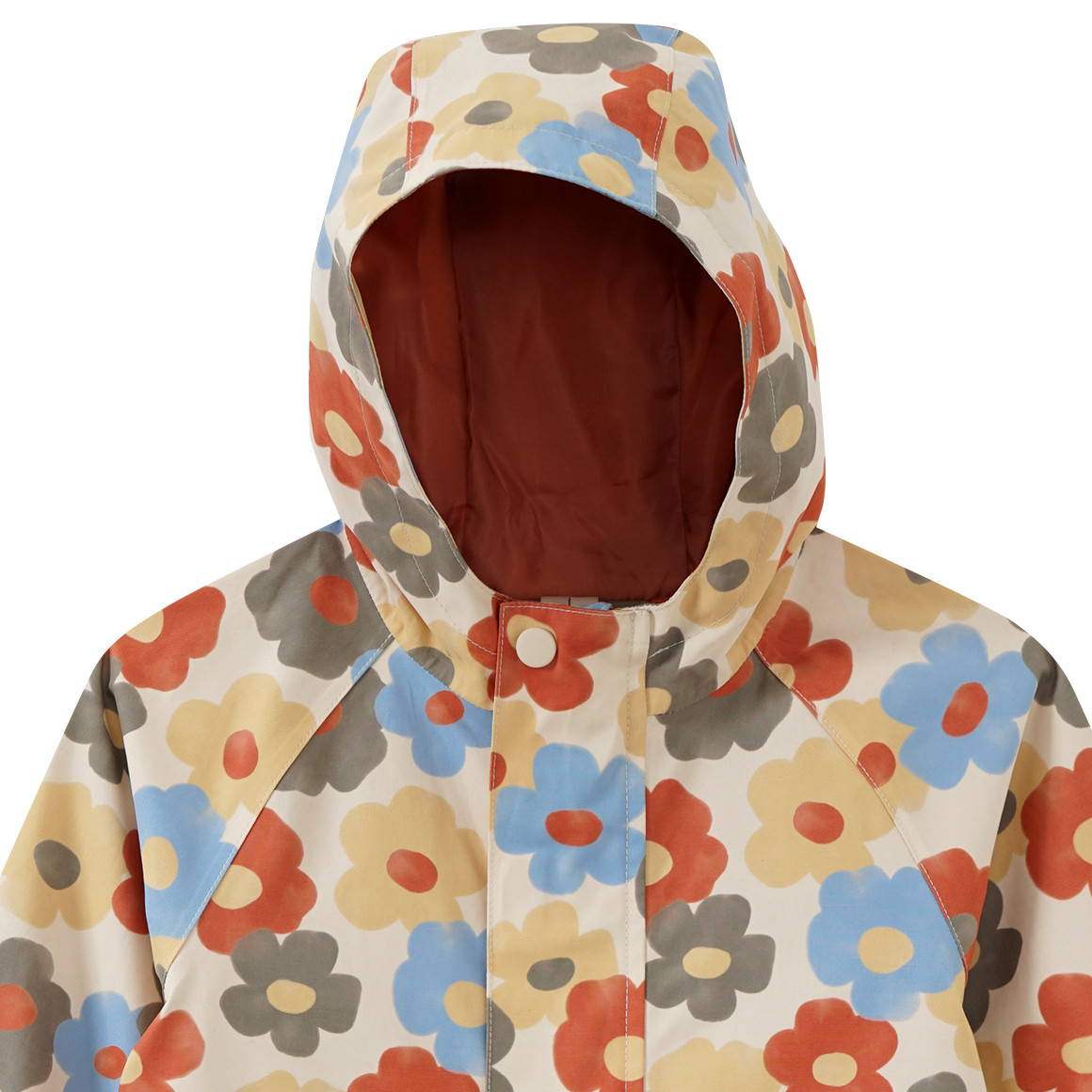 Baby regenpak met bloemen