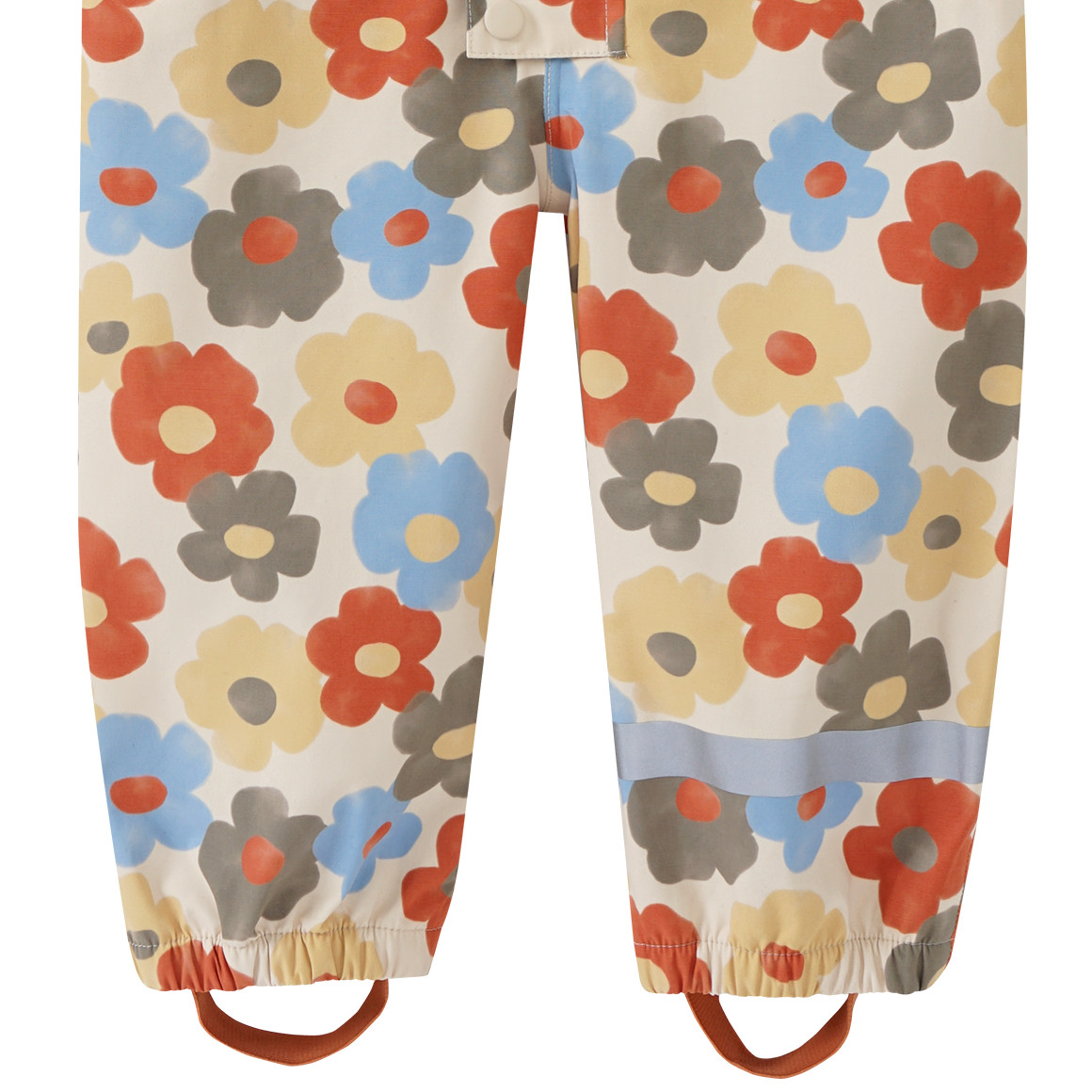 Baby regenpak met bloemen