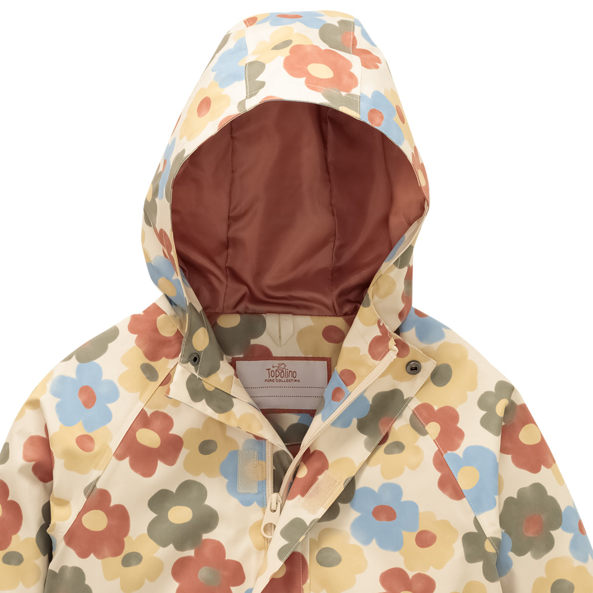 Meisjesregenjas met bloemen