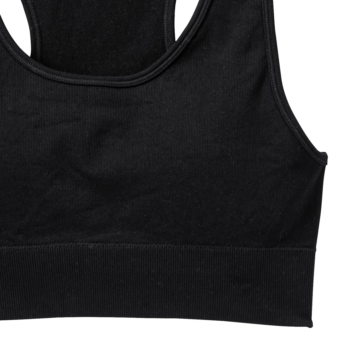 Meisjes sportbustier met geribbelde textuur