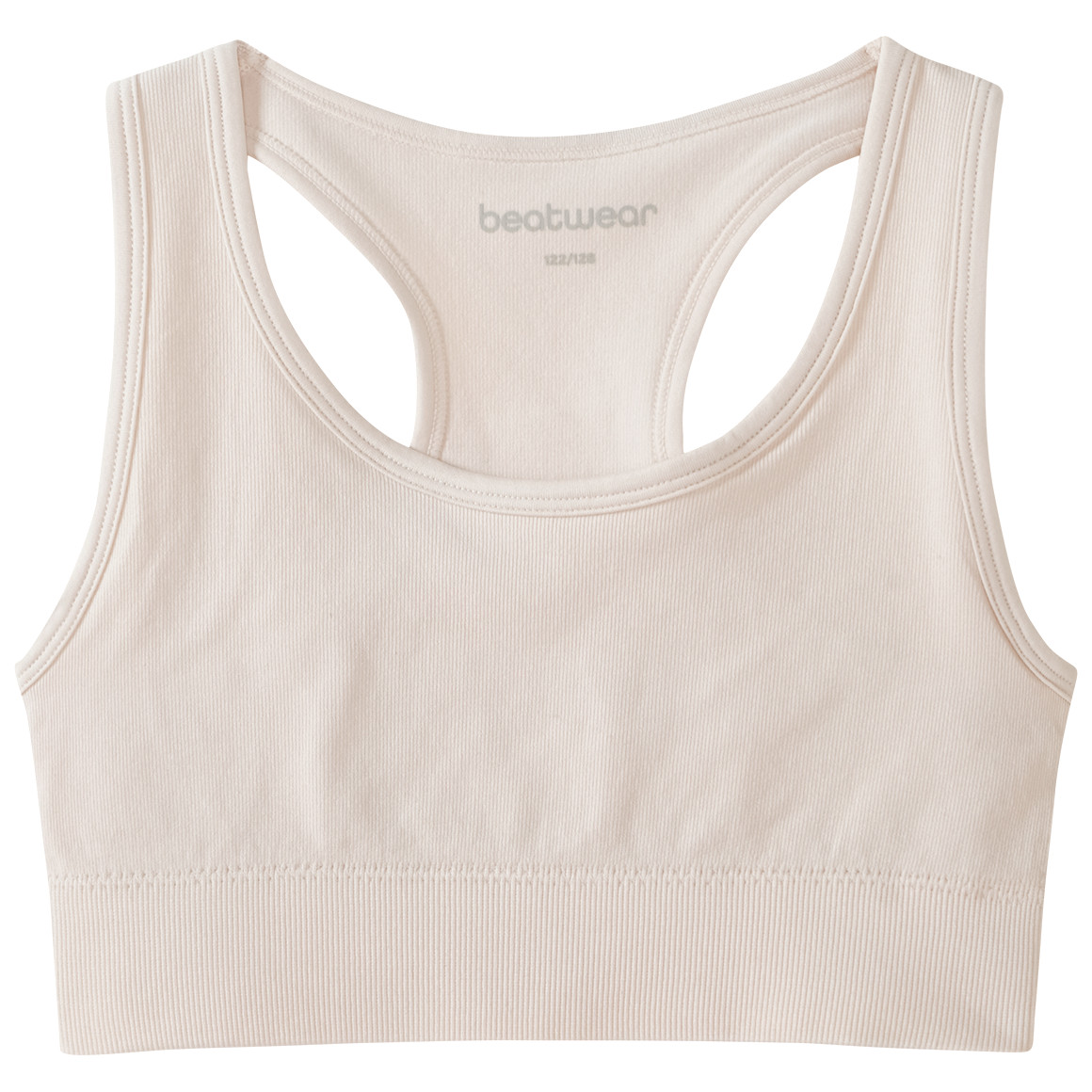 Mädchen Sport-Bustier mit Rippstruktur