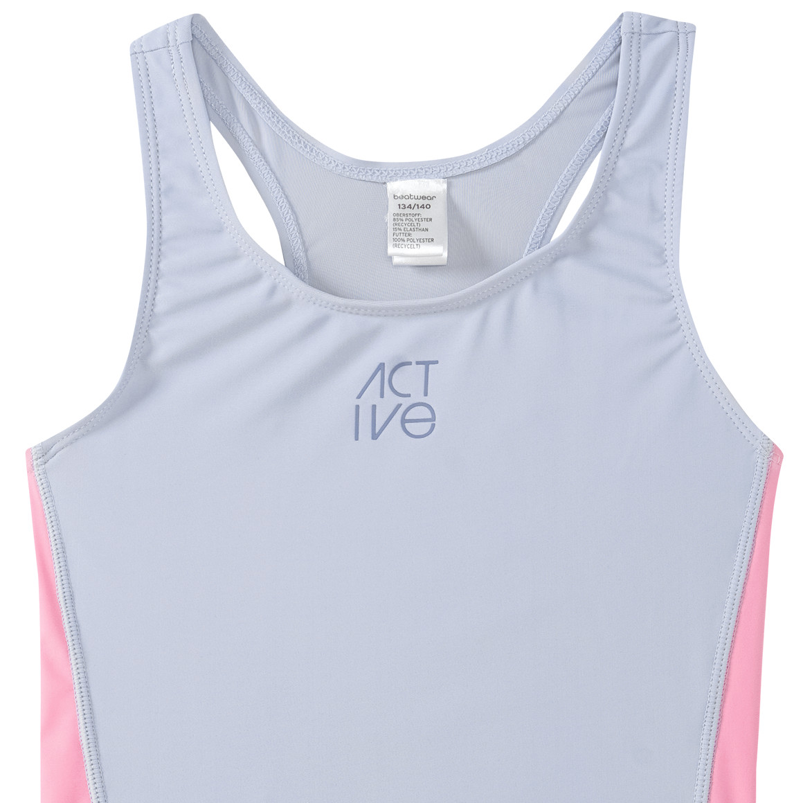 Mädchen Sport-Badeanzug mit Ringerrücken