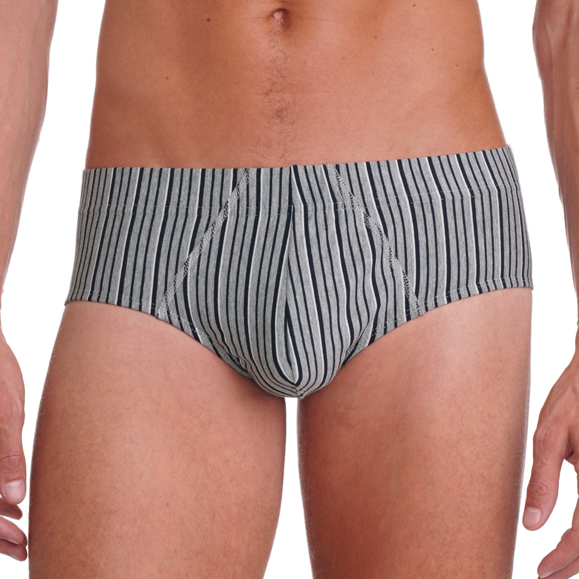 Herenslip met strepen