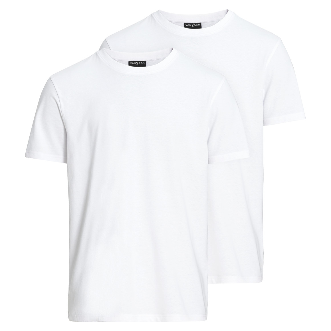 2 Heren T-Shirts met ronde halslijn