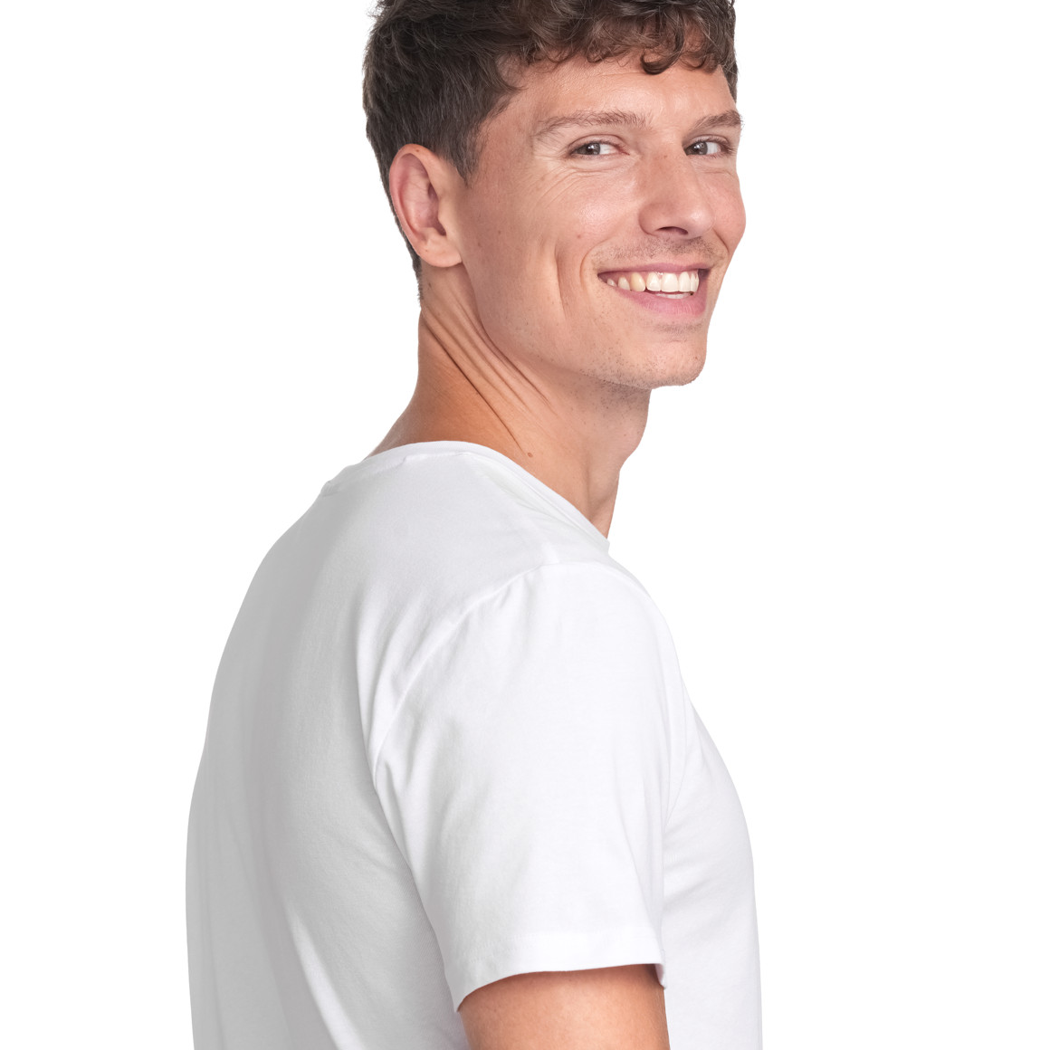 2 Heren T-Shirts met ronde halslijn