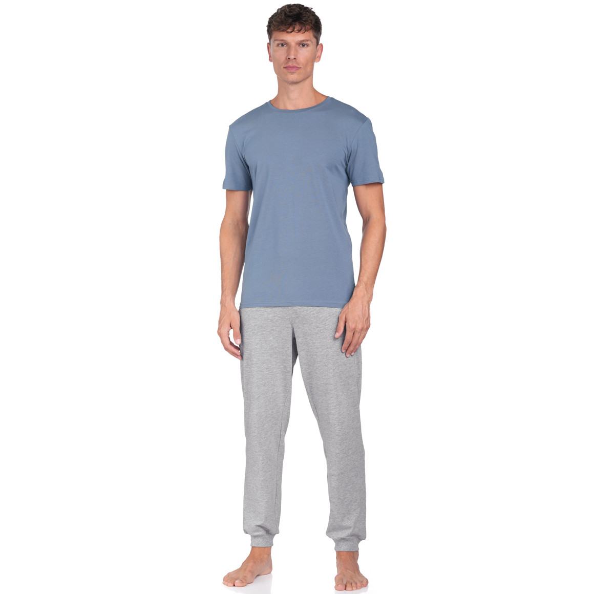 2 Heren T-Shirts met ronde halslijn