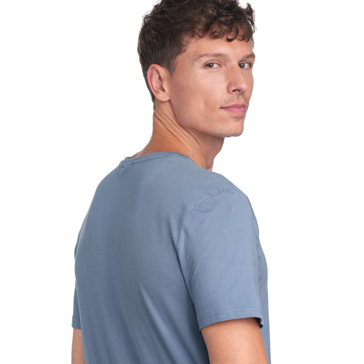 2 Heren T-Shirts met ronde halslijn